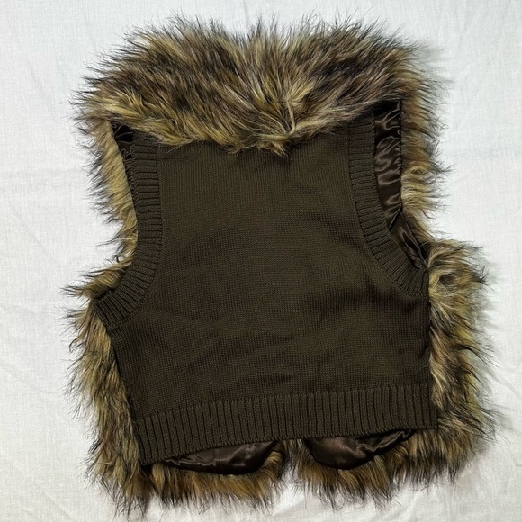 Donna Slayers Fabulous Furs Brown Faux Fur Vest - medium​ - Picture 3 of 8